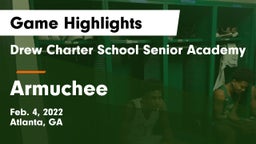 Drew Charter School Senior Academy  vs Armuchee  Game Highlights - Feb. 4, 2022