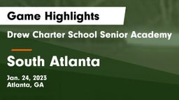 Drew Charter School Senior Academy  vs South Atlanta  Game Highlights - Jan. 24, 2023