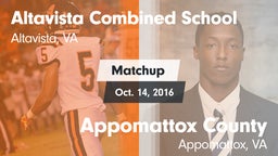 Matchup: Altavista Combined S vs. Appomattox County  2016