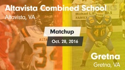 Matchup: Altavista Combined S vs. Gretna  2016