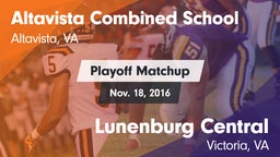 Matchup: Altavista Combined S vs. Lunenburg Central  2016