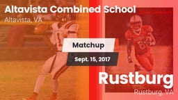 Matchup: Altavista Combined S vs. Rustburg  2017