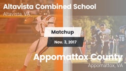 Matchup: Altavista Combined S vs. Appomattox County  2017