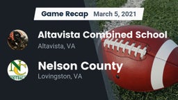 Recap: Altavista Combined School  vs. Nelson County  2021