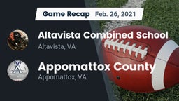 Recap: Altavista Combined School  vs. Appomattox County  2021