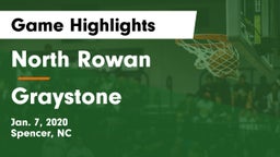 North Rowan  vs Graystone Game Highlights - Jan. 7, 2020