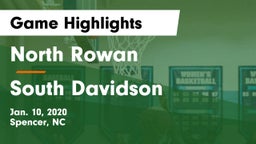 North Rowan  vs South Davidson  Game Highlights - Jan. 10, 2020