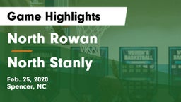North Rowan  vs North Stanly Game Highlights - Feb. 25, 2020