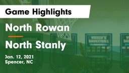 North Rowan  vs North Stanly  Game Highlights - Jan. 12, 2021