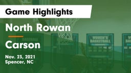 North Rowan  vs Carson  Game Highlights - Nov. 23, 2021