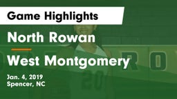 North Rowan  vs West Montgomery  Game Highlights - Jan. 4, 2019