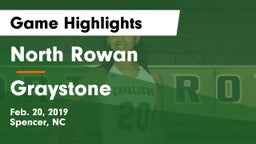 North Rowan  vs Graystone Game Highlights - Feb. 20, 2019