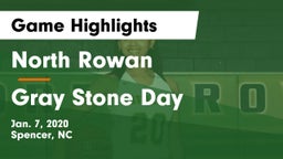 North Rowan  vs Gray Stone Day  Game Highlights - Jan. 7, 2020