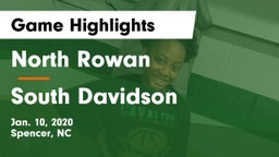 North Rowan  vs South Davidson  Game Highlights - Jan. 10, 2020