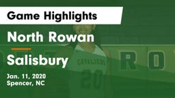 North Rowan  vs Salisbury  Game Highlights - Jan. 11, 2020