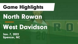 North Rowan  vs West Davidson  Game Highlights - Jan. 7, 2022