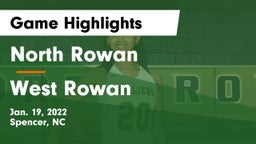 North Rowan  vs West Rowan  Game Highlights - Jan. 19, 2022