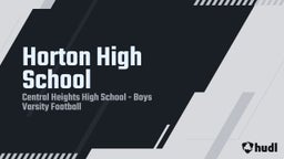 Central Heights football highlights Horton High School