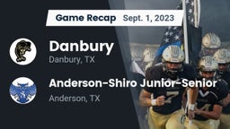 Recap: Danbury  vs. Anderson-Shiro Junior-Senior  2023