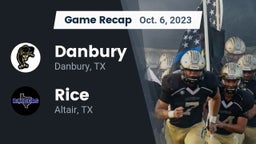 Recap: Danbury  vs. Rice  2023