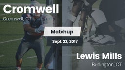 Matchup: Cromwell vs. Lewis Mills  2017