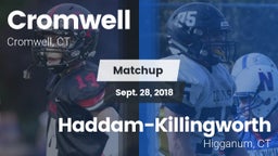Matchup: Cromwell vs. Haddam-Killingworth  2018