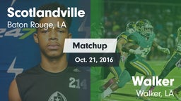 Matchup: Scotlandville vs. Walker  2016