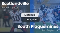 Matchup: Scotlandville vs. South Plaquemines  2020