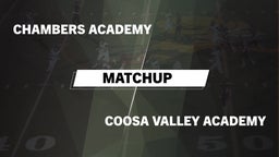Matchup: Chambers Academy vs. Coosa Valley Academy  2016