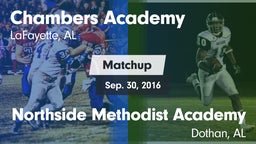 Matchup: Chambers Academy vs. Northside Methodist Academy  2016