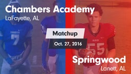 Matchup: Chambers Academy vs. Springwood  2016