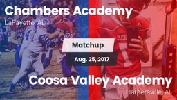 Matchup: Chambers Academy vs. Coosa Valley Academy  2017