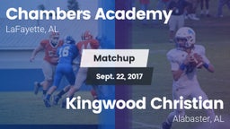 Matchup: Chambers Academy vs. Kingwood Christian  2017