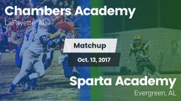 Matchup: Chambers Academy vs. Sparta Academy  2017