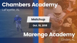 Matchup: Chambers Academy vs. Marengo Academy  2018