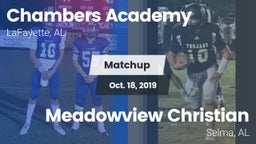 Matchup: Chambers Academy vs. Meadowview Christian  2019
