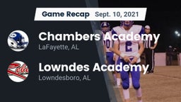 Recap: Chambers Academy  vs. Lowndes Academy  2021
