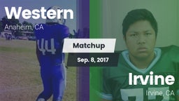 Matchup: Western vs. Irvine  2017