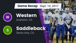 Recap: Western  vs. Saddleback  2017