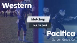 Matchup: Western vs. Pacifica  2017