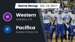 Recap: Western  vs. Pacifica  2017