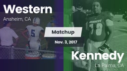 Matchup: Western vs. Kennedy  2017