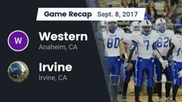 Recap: Western  vs. Irvine  2017