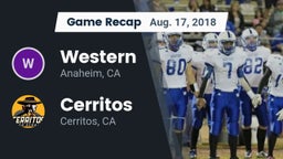 Recap: Western  vs. Cerritos  2018