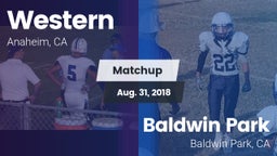 Matchup: Western vs. Baldwin Park  2018