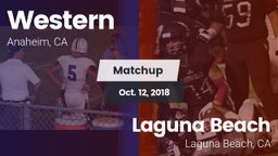 Matchup: Western vs. Laguna Beach  2018