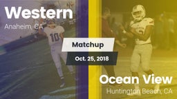 Matchup: Western vs. Ocean View  2018