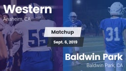 Matchup: Western vs. Baldwin Park  2019