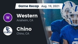 Recap: Western  vs. Chino  2021