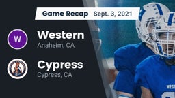 Recap: Western  vs. Cypress  2021